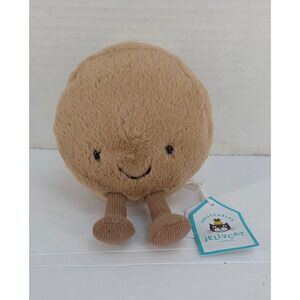Jellycat Amuseables Mona Macaron Tan Plush Stuffed Toy A6MACC NWT